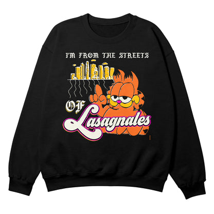 Streets of Lasangales Black Crewneck
