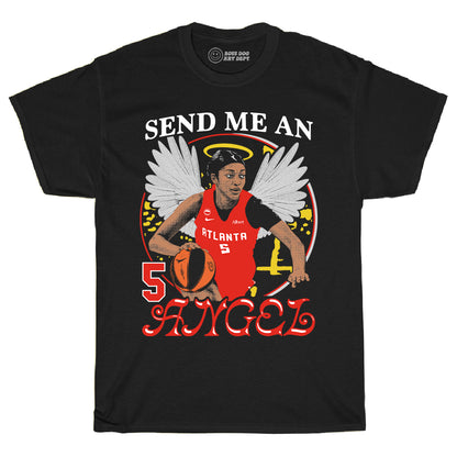 Send Angel Black Tee