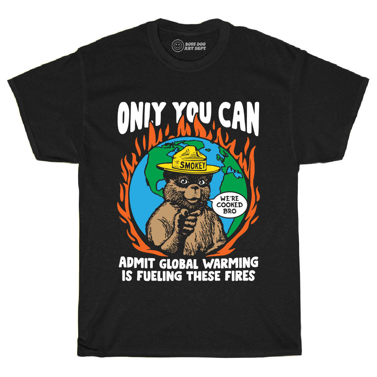 Smoke Bear Black Tee