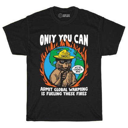 Smoke Bear Black Tee