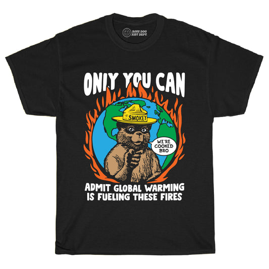 Smoke Bear Black Tee