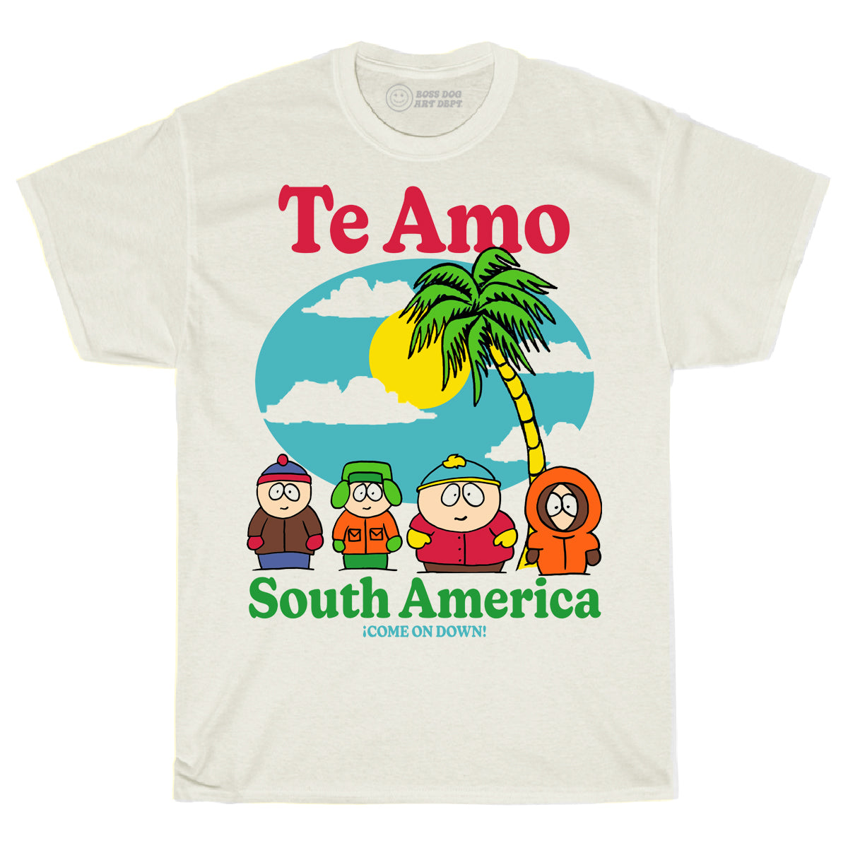 Te Amo South America Ivory Tee