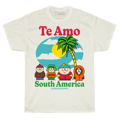 Te Amo South America Ivory Tee