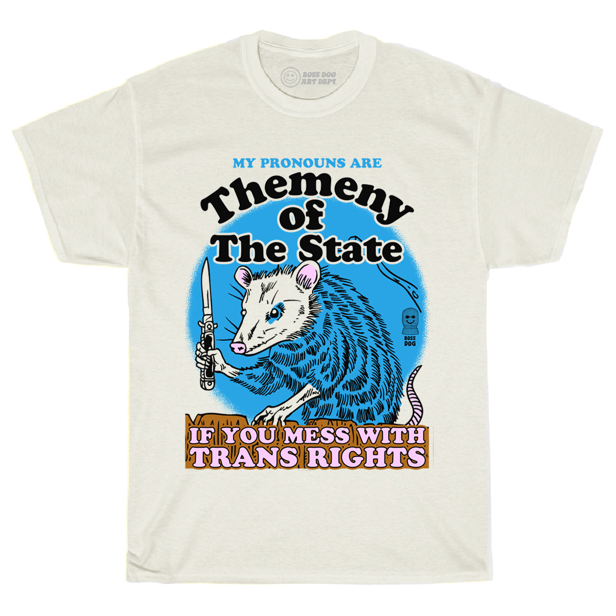 Themeny Of The State Ivory Tee