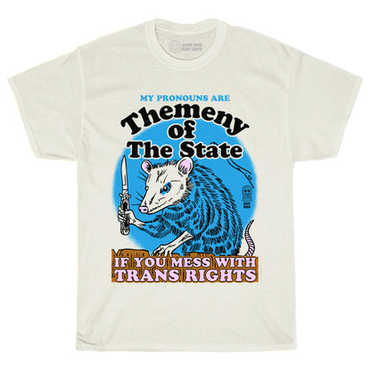 Themeny Of The State Ivory Tee