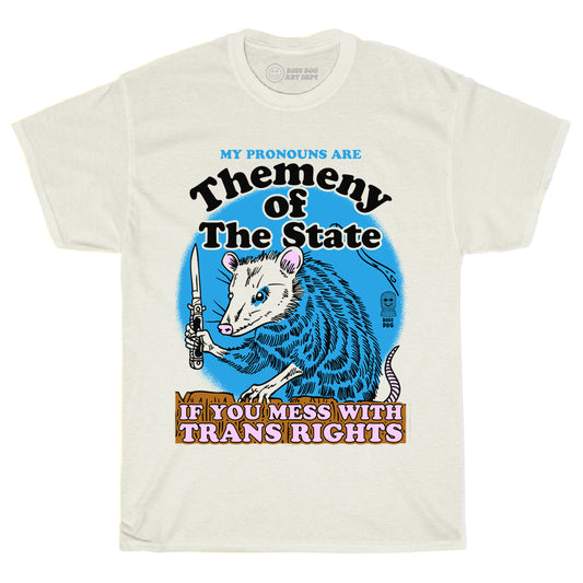 Themeny Of The State Ivory Tee