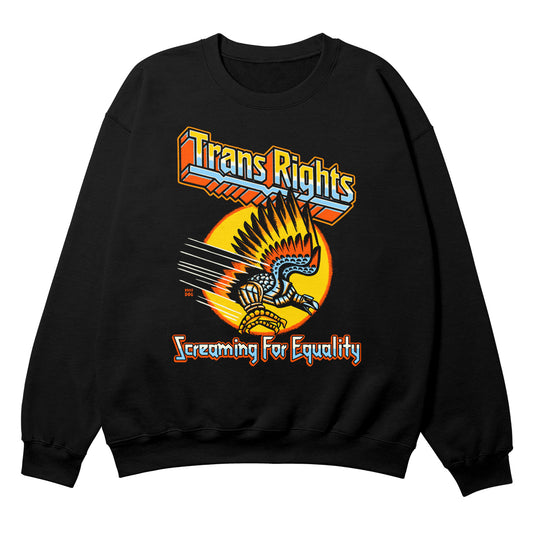 Screaming For Equality Black Crewneck
