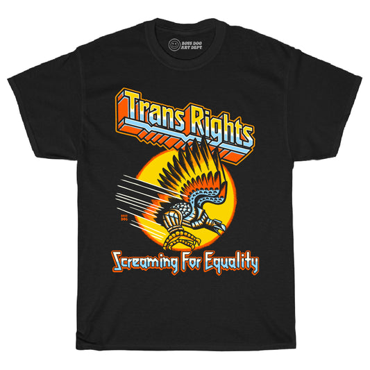 Screaming For Equality Black Tee