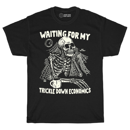 Trickle Down Economics Black Tee