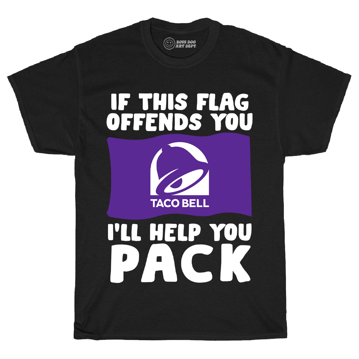 Taco Flag Black Tee