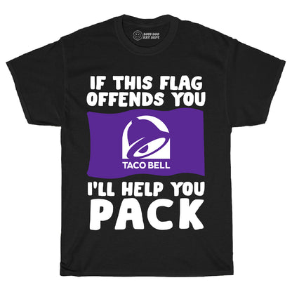 Taco Flag Black Tee