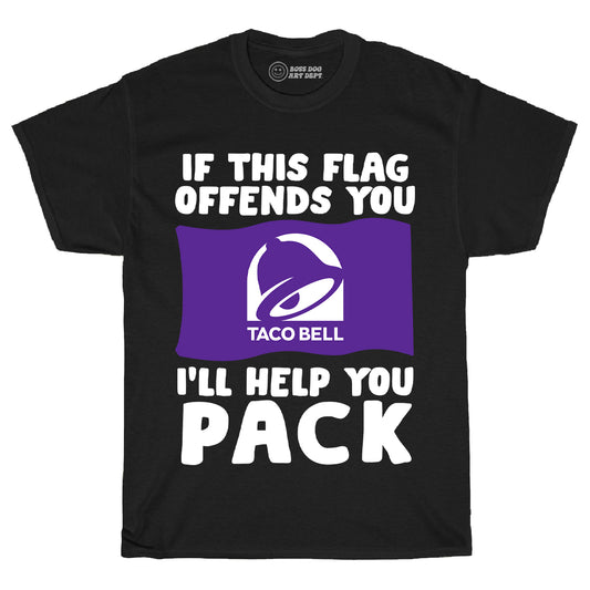 Taco Flag Black Tee