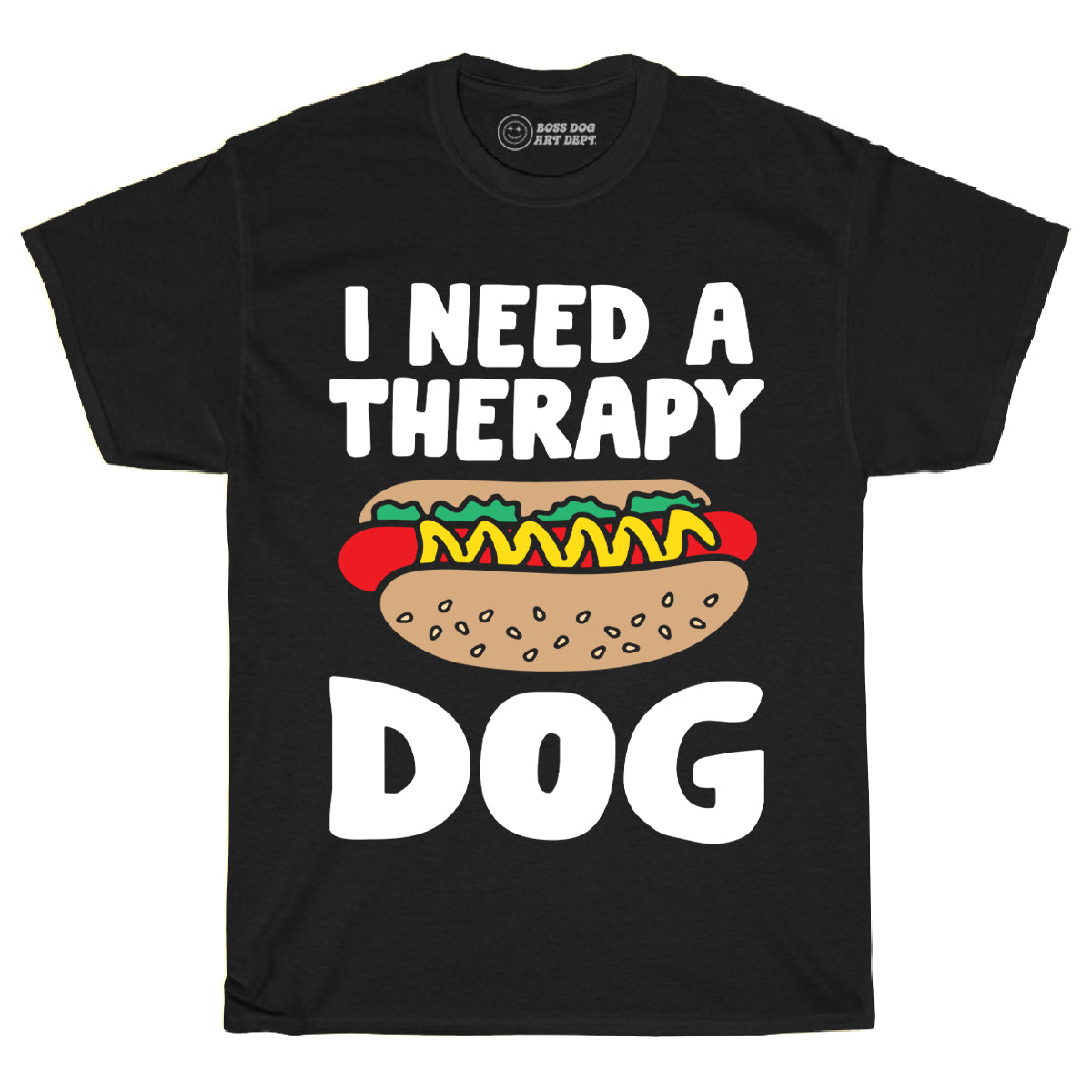 Therapy Dog Black Tee