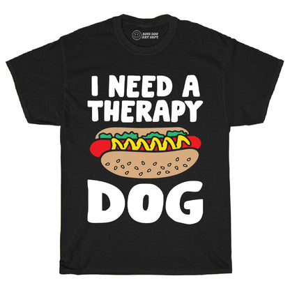 Therapy Dog Black Tee