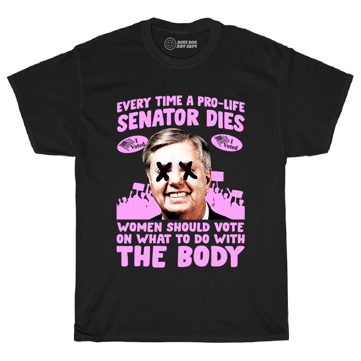 Vote Body Black Tee