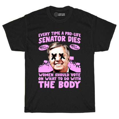 Vote Body Black Tee