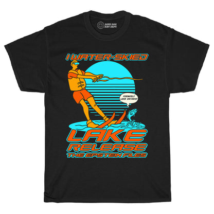 Water Ski Black Tee