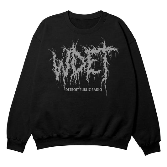 WDET Metal Black Crewneck