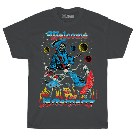 Welcome To The Afterparty Vintage Black Tee