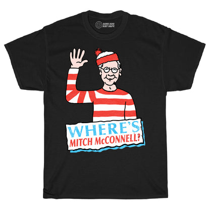Where's Mitch? Black Tee