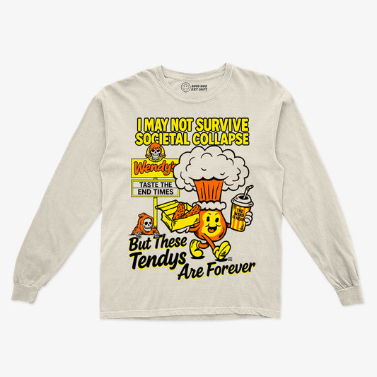 Wend Times Ivory Long Sleeve Tee