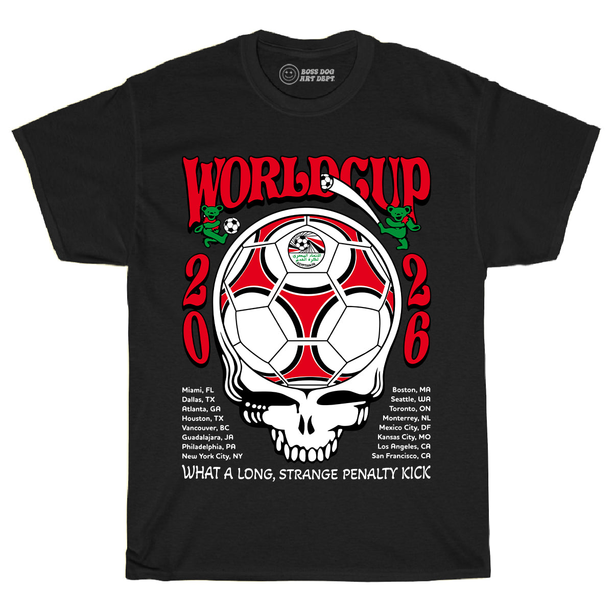 World Cup Egypt Black Tee