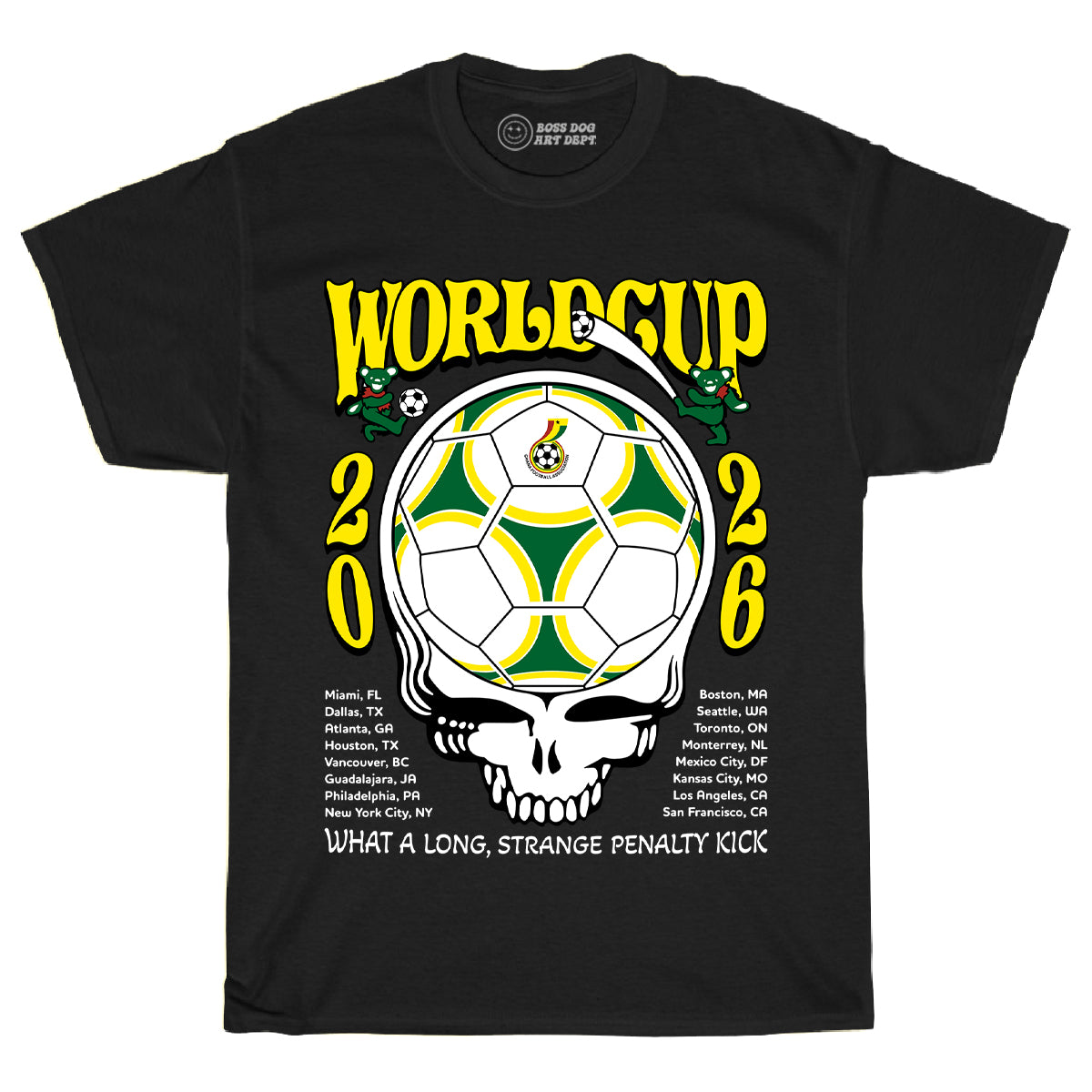 World Cup Ghana Black Tee