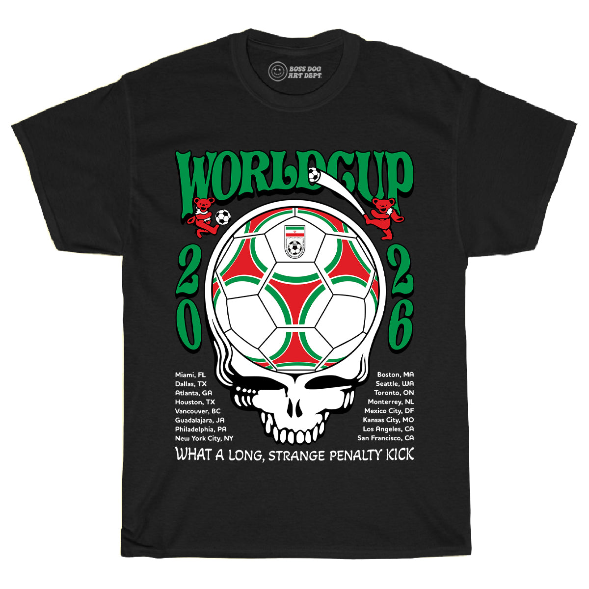 World Cup Iran Black Tee