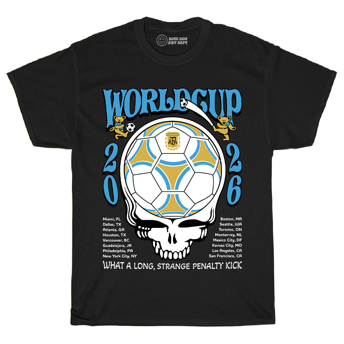 World Cup Argentina Black Tee
