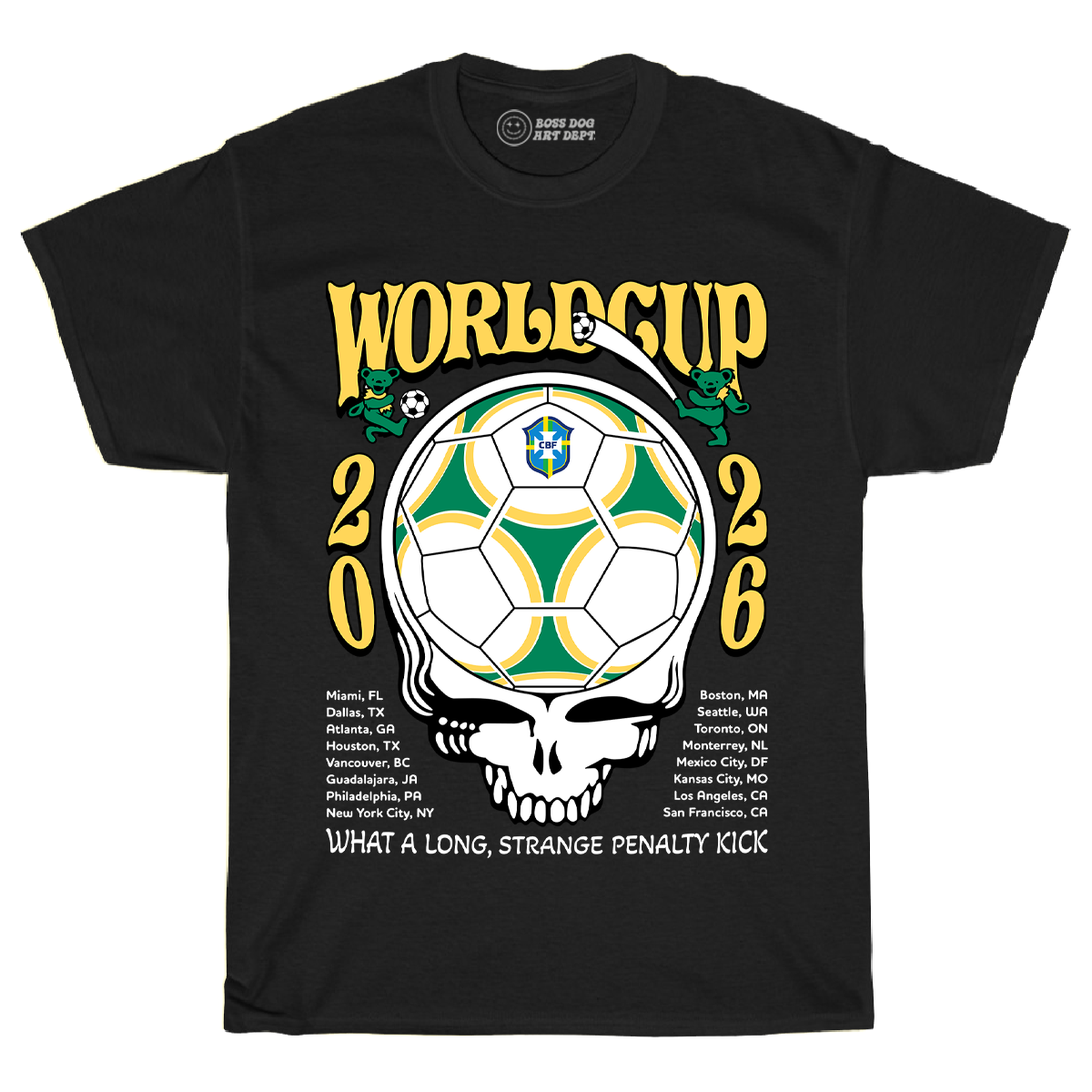 World Cup Brazil Black Tee