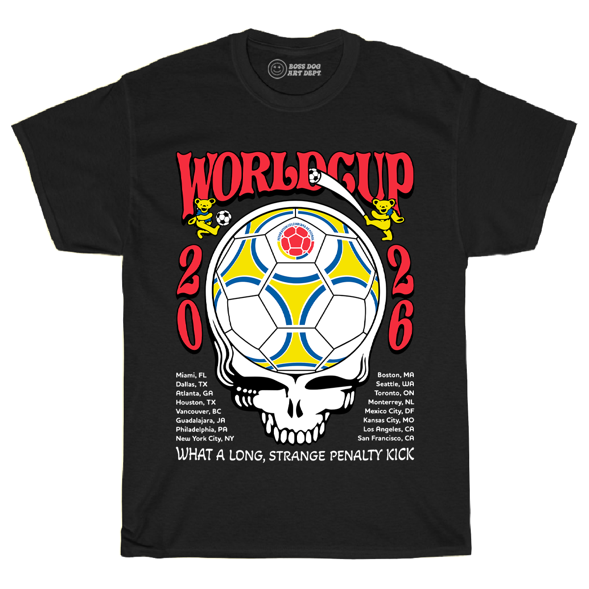 World Cup Colombia Black Tee