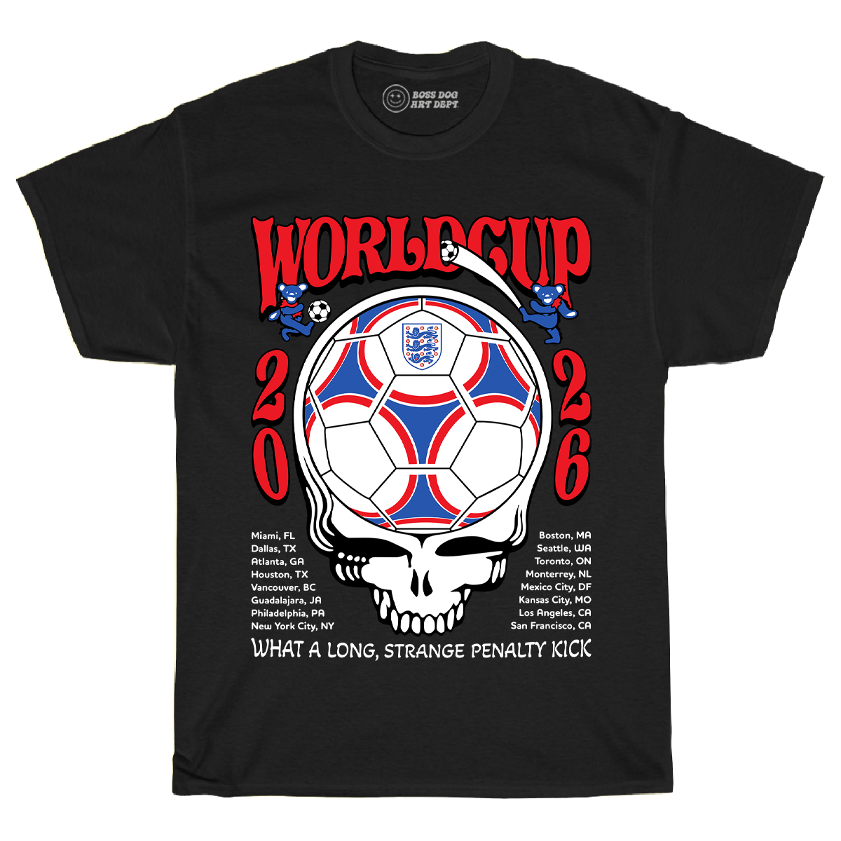 World Cup England Black Tee
