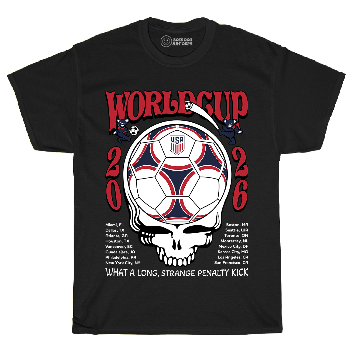 World Cup United States Black Tee