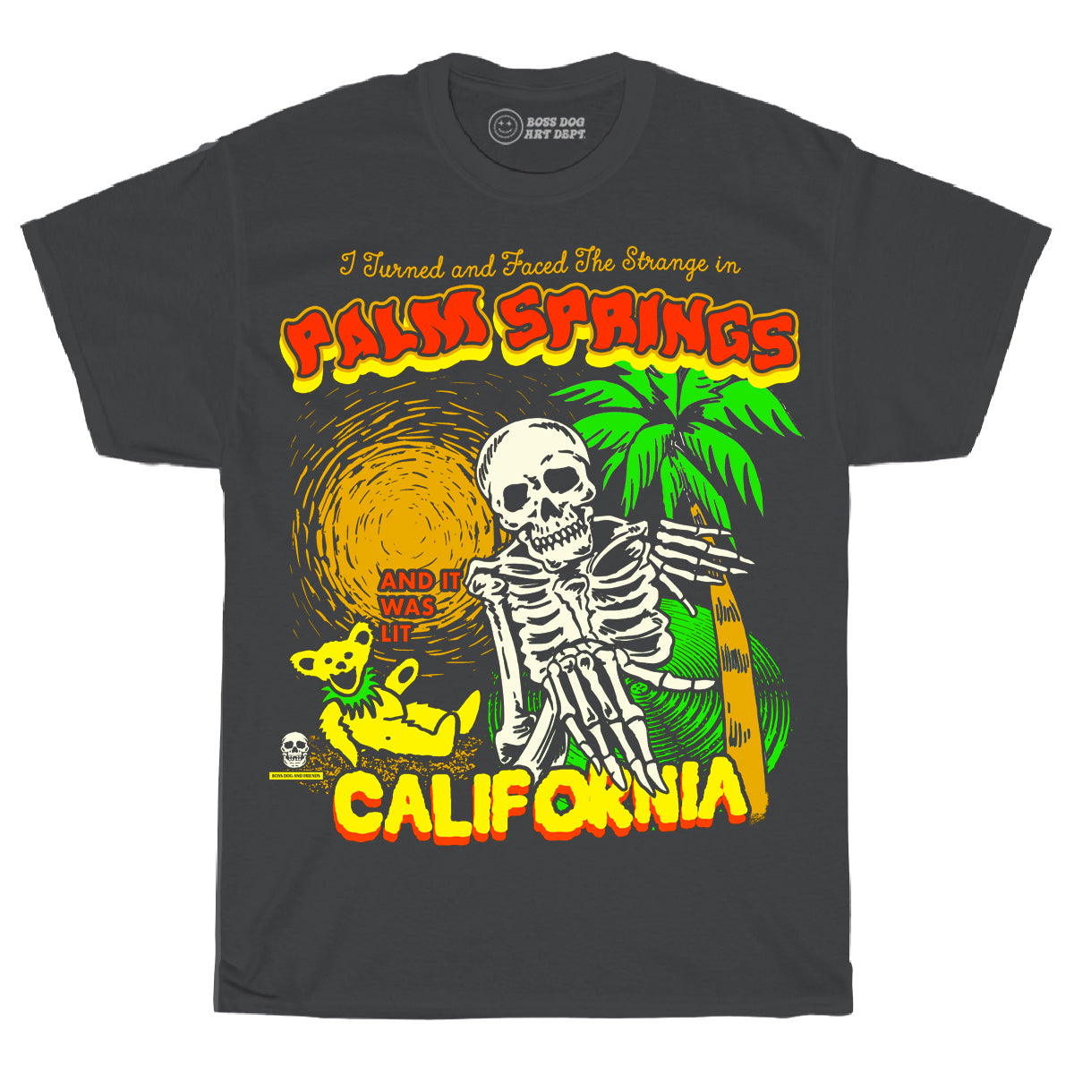 Faced The Strange Vintage Black Tee