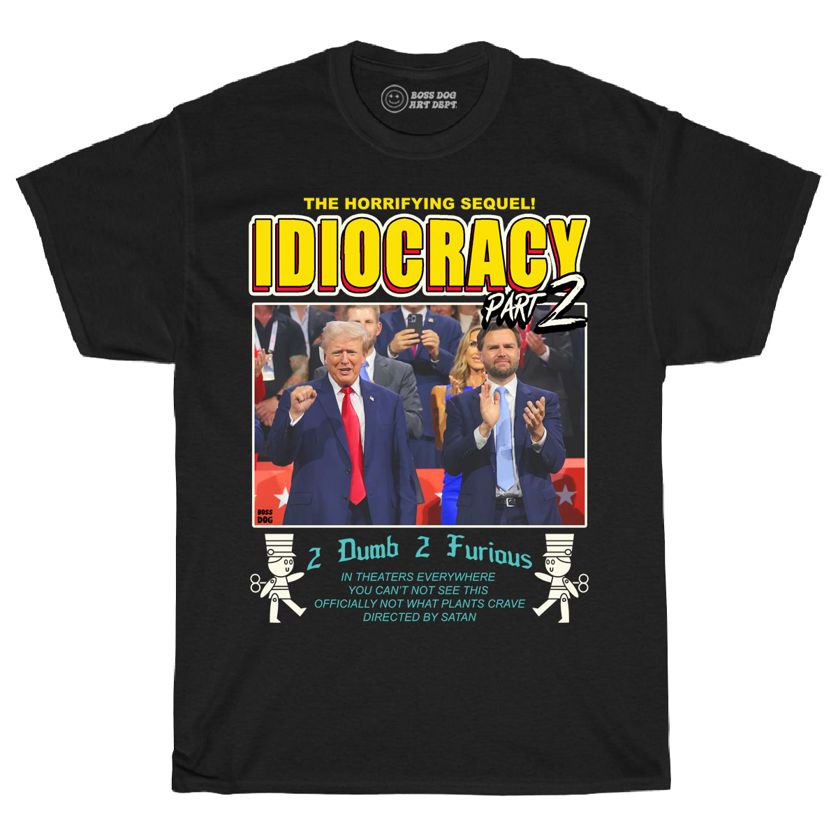 Idiocracy 2 Black Tee