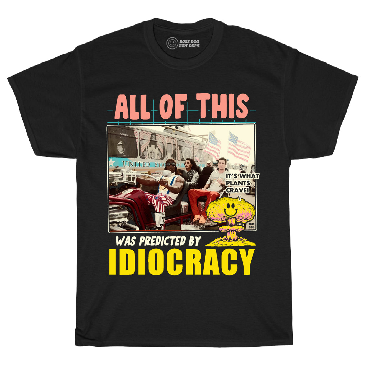 Idiocracy Black Tee