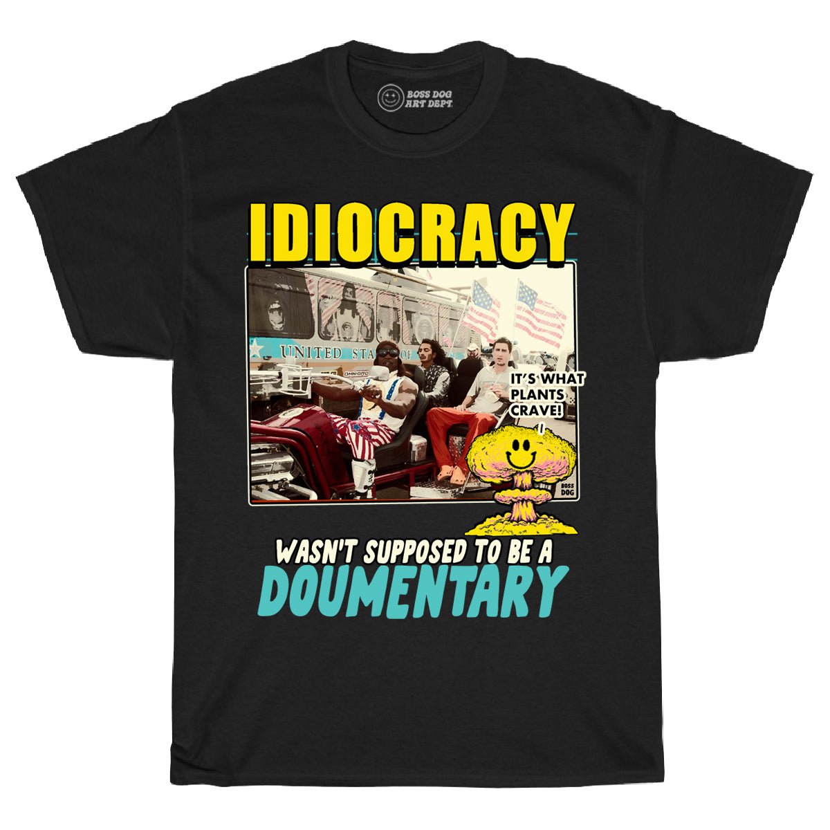 Idiocracy Black Tee