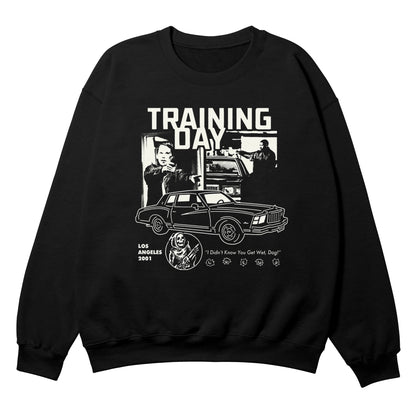 Training Day Black Crewneck